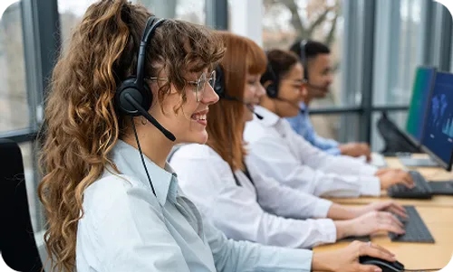 Equipe de atendimento da Central do Franqueado